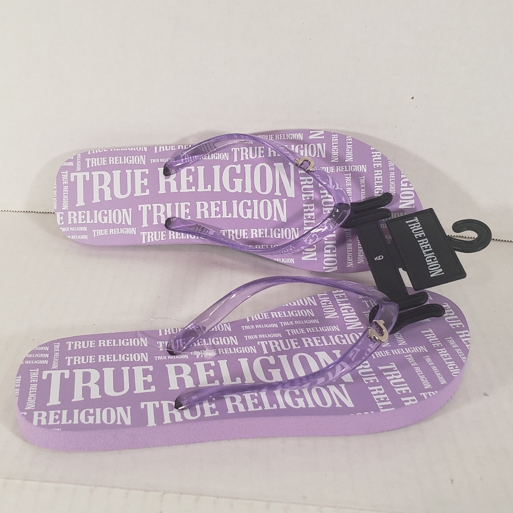 NWT Women's True Religion Malaya Flip-flops - Picture 2 of 5